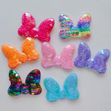20pcs Sequins Bow Hair Clip Cover DIY Manual Accessories Cake Decoration