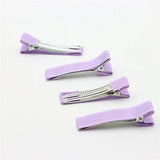 30pcs DIY Cloth Double-forked Hair Clips for Children