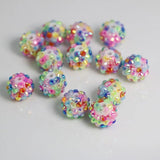 Round Full Diamonds Rhinestone Bubblegum Beads For DIY Jewelry Making