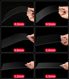 High Transparent PVC Plate 0.3-2mm Clear Plastic Sheet 210x297mm 200x200mm