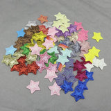 100pcs 25mm Glitter Stars Padded Appliques DIY Craft Supplies