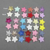100pcs 25mm Glitter Stars Padded Appliques DIY Craft Supplies