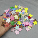 100pcs 25mm Glitter Stars Padded Appliques DIY Craft Supplies