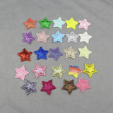 100pcs 25mm Glitter Stars Padded Appliques DIY Craft Supplies