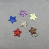 100pcs 25mm Glitter Stars Padded Appliques DIY Craft Supplies