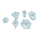 300pcs Acrylic Quilting Templates DIY Hand Sewing Patchwork Tool