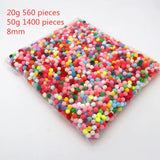 8-30mm Mixed Fluffy Pompoms DIY Craft Kids Toys Wedding Decoration