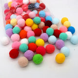 8-30mm Mixed Fluffy Pompoms DIY Craft Kids Toys Wedding Decoration