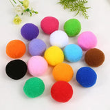 8-30mm Mixed Fluffy Pompoms DIY Craft Kids Toys Wedding Decoration