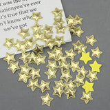 100Pcs 25mm PU Leather Star Patches DIY Craft Hair Accessories