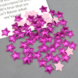 100Pcs 25mm PU Leather Star Patches DIY Craft Hair Accessories