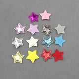 100Pcs 25mm PU Leather Star Patches DIY Craft Hair Accessories