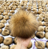 DIY Real Fox Fur Pompoms Raccoon Fur Pom Poms Balls Natural
