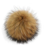 DIY Real Fox Fur Pompoms Raccoon Fur Pom Poms Balls Natural