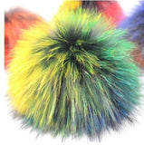 DIY Real Fox Fur Pompoms Raccoon Fur Pom Poms Balls Natural