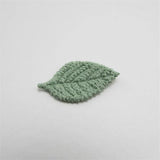 Crochet Fabric Leaves Appliques DIY Craft Supplies Headwear Hair Accessories
