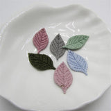 Crochet Fabric Leaves Appliques DIY Craft Supplies Headwear Hair Accessories