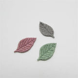 Crochet Fabric Leaves Appliques DIY Craft Supplies Headwear Hair Accessories