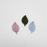 Crochet Fabric Leaves Appliques DIY Craft Supplies Headwear Hair Accessories