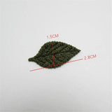 Crochet Fabric Leaves Appliques DIY Craft Supplies Headwear Hair Accessories