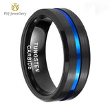 PSJ 8MM Tungsten Rings for Men's Wedding