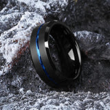 PSJ 8MM Tungsten Rings for Men's Wedding