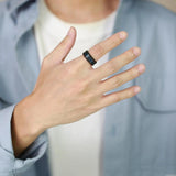 PSJ 8MM Tungsten Rings for Men's Wedding