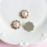 Heart-Shaped Pearl Resin DIY Nail Art Rhinestone Jewelry Making Accessory