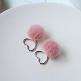 80pcs 15mm Mink Plush Balls Pendants Earrings Jewelry Hang Ring Pompoms