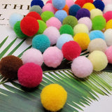 100Pcs Fluffy Pompom Balls Kids Toys Wedding DIY Pom Poms Felt Ball Sewing Craft