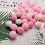 100Pcs Fluffy Pompom Balls Kids Toys Wedding DIY Pom Poms Felt Ball Sewing Craft