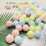 100Pcs Fluffy Pompom Balls Kids Toys Wedding DIY Pom Poms Felt Ball Sewing Craft