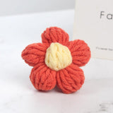 Puff Flower DIY Hand-knitted Hand Hook Flower Manual Clothing Accessory