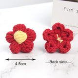Puff Flower DIY Hand-knitted Hand Hook Flower Manual Clothing Accessory