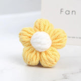 Puff Flower DIY Hand-knitted Hand Hook Flower Manual Clothing Accessory