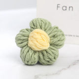 Puff Flower DIY Hand-knitted Hand Hook Flower Manual Clothing Accessory