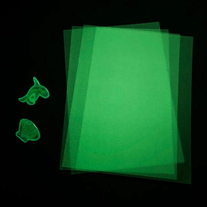 5 Pcs Luminous Heat Shrink Sheets DIY Fluorescent Shrink Plastic Art