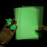 5 Pcs Luminous Heat Shrink Sheets DIY Fluorescent Shrink Plastic Art
