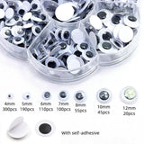 800pcs Googly Doll Eyes Self-Adhesive Craft Supplies