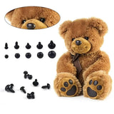 DIY Craft Eyes Noses Sets for Dolls, Colorful Safety Accessories