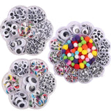 Colorful Self-adhesive Wobbly Googly Eyes for DIY Crafts