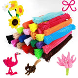 100pcs Chenille Stems Pipe Cleaners Kids Craft Toy DIY Supplies