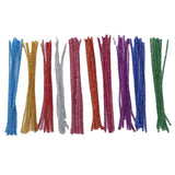 98pcs Glitter Chenille Stems Pipe Cleaners Plush Tinsel Wired Sticks