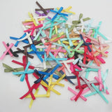 100Pcs 4mm Tiny Ribbon Bows DIY Craft Accessories