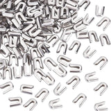 100PCS Fish Scale Bone Caps Sleeve Accessories Stainless Steel DIY Craft