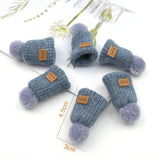 10Pcs Plush Balls Hand Knitting Mini Hats DIY Craft Supplies