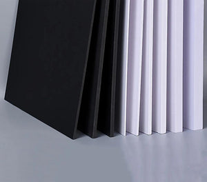 PVC Foam Board Black/White Plastic Model Sheet DIY Model Part Thickness 1-18mm