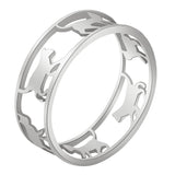 Vintage Gothic Cat Kitten Ring for Women