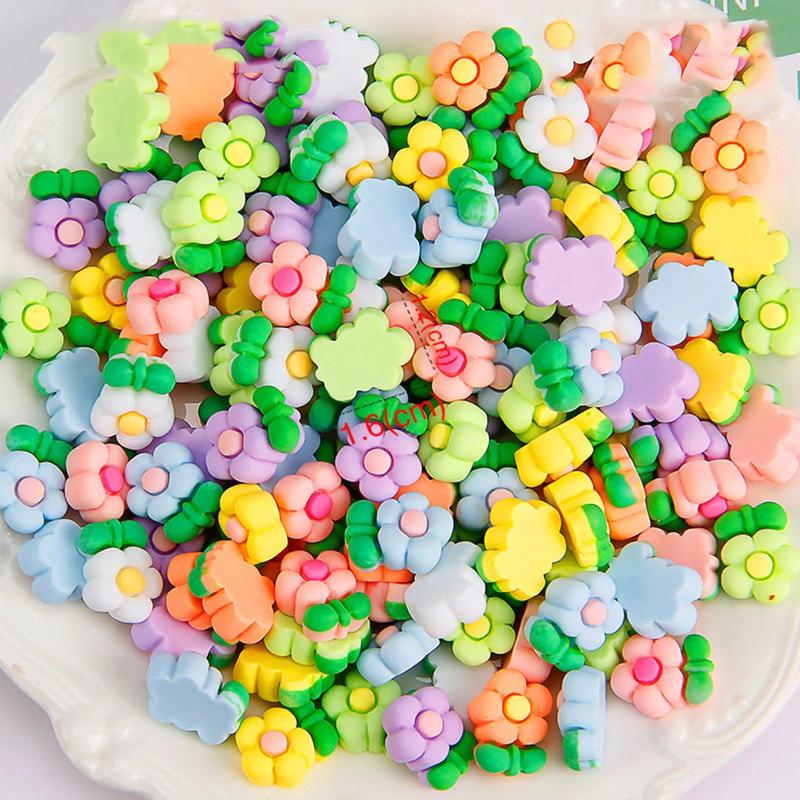 50Pcs Mixed Mini Cartoon Resin Accessories for DIY Crafts