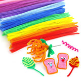 100pcs Twist Wire Chenille Stems Pipe Cleaners Educational Toys DIY Craft